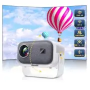 [360° Rotation] Jimveo Projector Ceiling Projection Home Use 18000lm 1080P