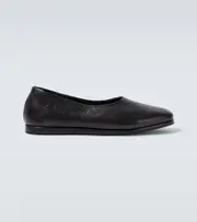 [Saman Amel] Saman Amel City leather slip-on shoes AU 12 black