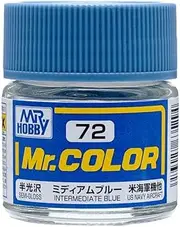 GSI Creos Mr. Color C72 Intermediate Blue (Semi-Gloss) Paint (Japan Import)