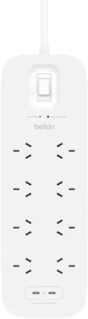 Belkin SurgePro 8-Outlet Surge Protector with Dual USB-C