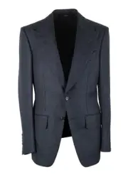 TOM FORD Atticus Blue Patterned Sport Coat Size 46 / 36R U.S. Jacket Blazer ...