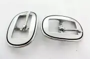Pair Jeremiah Watt Oval Smooth Grooved Buckles Stainless Steel Horse Tack Sizes