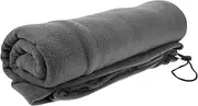 Milisten Fleece Memory Foam Cushion Mattress Liner Inflatable Bags Inflating Swaddle Cover Blanket Overnight Two Camping Lounger Pillow Couchage Sleep Bag Bum Grey