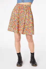 Sprinkle Cotton Skater Skirt