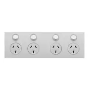 Clipsal Saturn ZEN Quad Powerpoint White