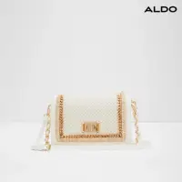 在飛比找momo購物網優惠-【ALDO】MAFFAY-線條編織設計斜背包(米白色)