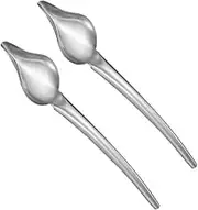 OFFSCH 2pcs Stainless Steel Chocolate Drawing Spoons Large Pencil Spoons for Dessert Decorating Sauce Art and Baking Tools