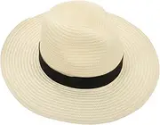 [GALPADA] Foldable Summer Hat for Women Stylish Wide Brim Bucket Cap Fashionable Travel Friendly Sun Protection Breathable Comfortable Design for Beach Outdoor Activities White