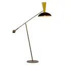Adjustable Reading Light, LED Bulb Included" Modern Floor Lamp Brass Industrial