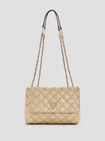 GUESS Gold Guilly Convertible Crossbody Bag