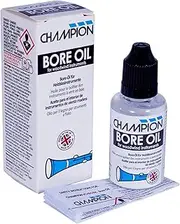 Champion Bore Oil For Clarinet, Oboe, Recorder, Bagpipes & Wooden Musical Instruments. Musical Instrument Care Bore Oil Enriches Tonewood & Reduce Cracking & Warping. Made in the UK (30ml)