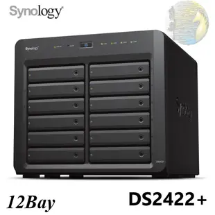 【含稅公司貨】Synology群暉 DS2422+ 12bay NAS 網路儲存伺服 三年保固 取代 DS2419+II