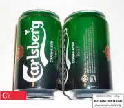 EMPTY - CARLSBERG BEER can SINGAPORE 320ml Beer Brew New 1847 Asia Collect 2011