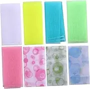 Outanaya Nylon Rubbing Back Rub Bath Towel Exfoliating Towel Set Absorbent Wash Towel
