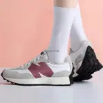 NEW BALANCE 327 米白粉 增高 復古 麂皮 時尚百搭運動鞋WS327CD女鞋