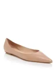 Stuart Weitzman Woman Emilia Slip On Pointed Toe Flats All Leather Size 7 NEW