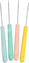Alipis Sugar Stir Needle Scriber Needle 4pcs Colorful Cookie Decorating Tools DIY Baking Pin for Royal Icing Biscuit Coffee Sugarcraft Handcraft