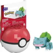 Mega Construx Pokemon Evergreen Series Bulbasaur Closed Eyes Pokeball GVK61