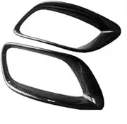 Exhaust Tail Pipe for BMW X6 E71 2008-2013 Real Carbon Fiber Tailpipe Trim Cover Exhaust Pipe Cover Tail Throat Frame Car Parts Exhaust Tip