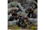 Kings of War Abyssal Dwarf Lesser Obsidian Golems