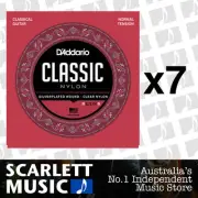 7x D'Addario EJ27N Classic Nylon Guitar Strings Daddario EJ-27N *SET OF 7 PACKS*