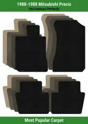 Lloyd Ultimat Front & Rear Row Carpet Mats for 1988 Mitsubishi Precis