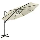 Foldable Outdoor Umbrella Sunshade Cantilever 3x3m Tilt Crank Garden Parasol