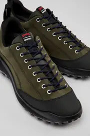 CRCLR GORE-TEX Green nubuck and textile sneakers for men