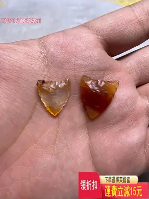 紅山瑪瑙箭頭 紅山瑪瑙刮削器 瑪瑙打制器 石器時代刮削器打制 老貨 佛像 藏區