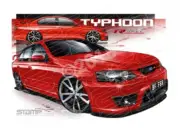 FPV BF F6 BFII F6 TYPHOON R SPEC VIXEN A1 STRETCHED CANVAS (FV095)