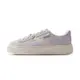 Puma Suede Platform Cutout 女鞋 灰粉色 麂皮 大LOGO 微厚底 休閒鞋 39723303