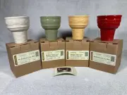 Longaberger Woven Traditions Ice Cream Cone Dishes - Muli-Colored 4 Piece Set -