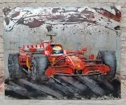Transportation The Machine, Modern amp; Contemporary Red Graphic Art on Canvas