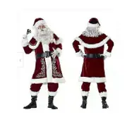 Santa Claus Costume Father Mother Christmas Suit Men's Ladies Christmas Costume man 5XL
