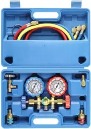 3 Way AC Diagnostic Manifold Gauge Set for Freon Charging, Fits R134A R12 R22 an