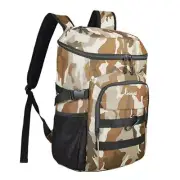 Cooler Backpack 24 Cans Lightweight Insulated Backpack Cooler Leak Brown Camo