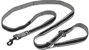Quantum V2 6-in-1 Dog Leash, Multi-Use Dog Lead for Walking & Running, Adjustable, Hands-Free Option, Black