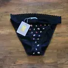 Savage x Fenty Cotton Essentials Lace-Trim Panty Kiss Me Whimsy Print S