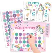 Unicorn Potty Training Rewards Sheet with Stickers - Potty Training Stickers ...