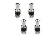 Street Pro Chrome Valve Stems Bolt On Inner Nut Valve Stems - Set of 4