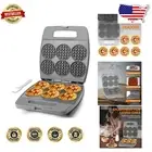 Effortless 6-Slice Mini Waffle Maker - PFOA Free, Perfect for Sharing & Gifting