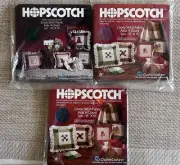 Lot Of 3 Charles Craft Hopscotch Cross Stitch Fabric 14 Ct 15x15 Assortment