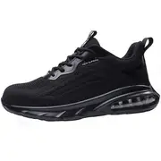 Steel Toe Cap Safety Shoes For Men Lightweight Work Shoe Black 48