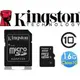 Kingston 金士頓 16G記憶卡micro SDHC C10 16GB TF高速卡 SD轉卡