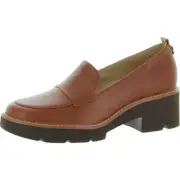 Naturalizer Womens Darry Brown Loafer Heels Shoes 6 Medium (B,M) BHFO 6512
