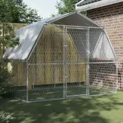 dog cage outdoor kennel silver water-resistant large secure mesh 4908