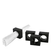 Tizo Lucite Napkin Rings, Set of 4
