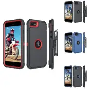 For iPhone SE 2nd 3rd Gen. 2020 2022 Shockproof Rugged Case Cover & Belt Clip