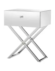 [Artiss] Mirrored Bedside Table in Silver