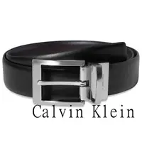 在飛比找momo購物網優惠-【Calvin Klein】2020男時尚經典黑棕色兩用皮帶